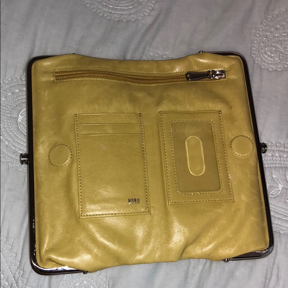 HOBO leather wallet, has a lot of room